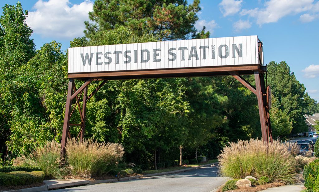 Westside Station in Atlanta GA. Entry Sign